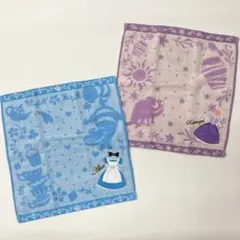 新品未使用 ディズニープリンセス ウォッシュタオル アリス ラプンツェル 刺繍