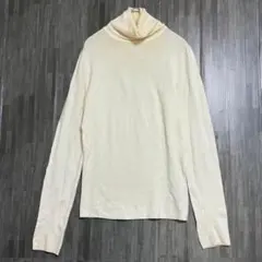 ZARA ザラ　タートルネック 薄手ニット　白　Sのサムネイル