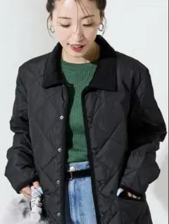 TAION キルティングダウンジャケット Mサイズ ブラック