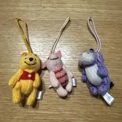 くまのプーさん・ピグレット・イーヨー マスコットストラップセット