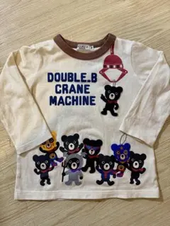 ミキハウス　ダブルビー 長袖Tシャツ　ロンT 100 美品