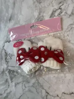 お値下げしました→【未開封】東京ディズニーリゾート ミニーマウスベビーミトン