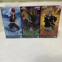 僕のヒーローアカデミア　MAXIMATIC3種セット　緑谷出久　爆豪勝己　轟焦凍