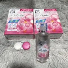 レニューカラー ソフトコンタクトレンズ用消毒剤 120mL×5 レンズケース×3のサムネイル