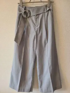 GLOBAL WORK　グレー パンツ ベルト付き