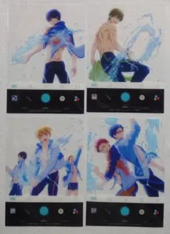 Free! スナップフォト クリアカード 遙 真琴 渚 怜 旭