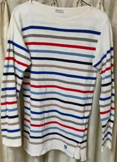 ストライプ 長袖カットソー　オーシバル