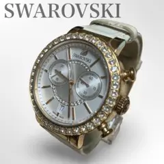 SWAROVSKI ダイヤベゼル クロノグラフ 5080602 スワロフスキ
