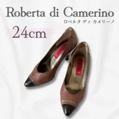 Roberta di Camerino ロベルタディカメリーノ ブラウンパンプスのサムネイル