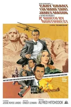 1959年映画『北北西に進路を取れ』メタルポスター　インテリア雑貨
