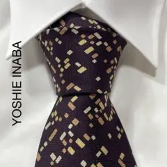 TG3408 YOSHIE INABA パターン柄 シルク ネクタイ 日本製のサムネイル