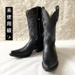 未使用級✨トニーラマ　ウエスタンブーツ　ブラック　レザー　刺繍