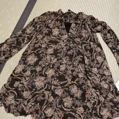 ZARA 花柄 チュニック 長袖