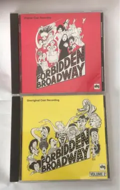 フォービドゥン・ブロードウェイ FORBIDDEN BROADWAY上+下2枚