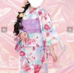 Bee des Bee 花柄 浴衣ワンピース 110センチセパレート