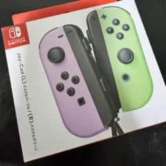 【純正】ジョイコンLパステルパープルRパステルグリーン【美品】
