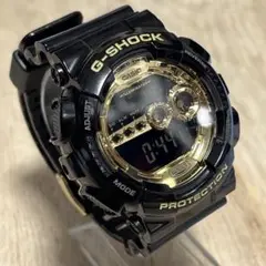 目玉価格【人気モデル未使用級良品】G-SHOCK GD-100GB際立つゴールド