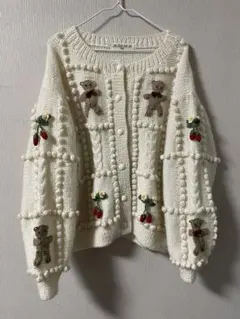 ポンポン ニット レディース