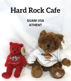 ハードロックカフェ　ベア　クマ　ぬいぐるみ　GUAM USA / ATHENT