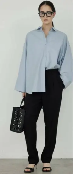 新品未使用 【-3kg見えパンツ】【リニューアル!】ジャージーテーパードパンツ