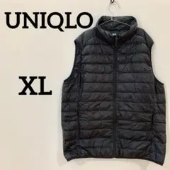 UNIQLO ダウンベスト ブラック 軽量 メンズXL相当