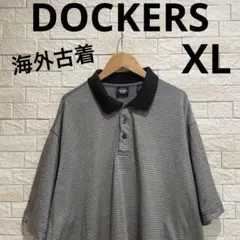 海外古着　ドッカーズ　DOCKERS 半袖　半袖ポロシャツ　サイズXL