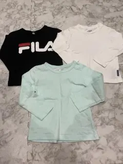 長袖カットソー 3枚セット 100cm