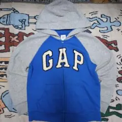 GAP KIDS パーカー 青 グレー 8