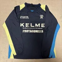 KELME 長袖ピステ S ネイビー/イエロー