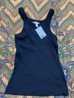 H&M リブタンクトップ 黒 S＊タグ付き⭐︎新品