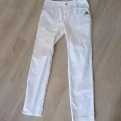 ルコック　ホワイトレディースゴルフパンツ