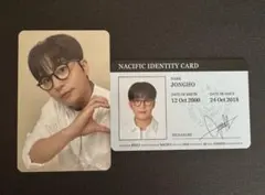 NACIFIC × ATEEZ 特典　両面トレカ+身分証　セット　ジョンホ