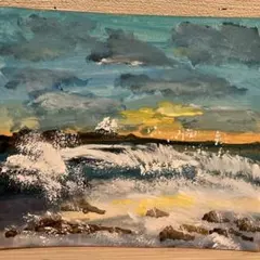 水彩画風景画山|mercari商品代購│mercariメルカリ官方合作夥伴
