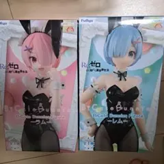 Re:ゼロ BiCute Bunnies フィギュア ラム レム 2種のサムネイル