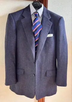 ★Aquascutum★アクアスキュータムジャケット AB7 ブルーチェック柄
