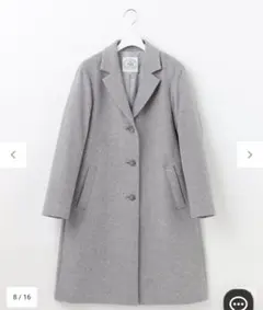 【新品タグ付き】アンゴラビーバー チェスターコート　11号