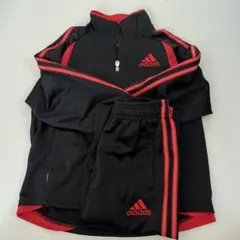 adidas ジャージ上下セット ブラック/レッド