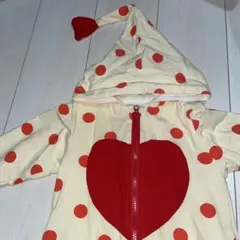 赤い水玉ロンパース 95cmまで