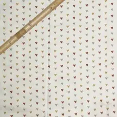 D79 プリント生地 ハート柄 レトロハート ポリコットン ハンドメイド輸入生地