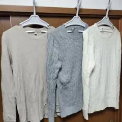 UNIQLO ニット・セーター Lサイズ 3点セット