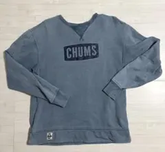 CHUMS クルーネック スウェット ブルー　Lサイズ