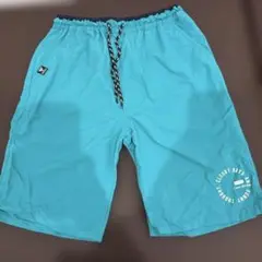 ターコイズ ハーフパンツ ウエストゴム
