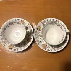 Minton Haddon Hall ティーカップ・ソーサー 2個セット