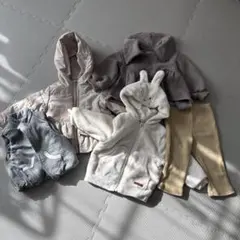 ベビー　アウター　プティマイン　バースデイ　まとめ売り　5点　女の子　ベスト