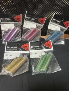 ＭＩＹＵＫＩ　ビーズアンドクラフト　ラメグリッター　5点セット