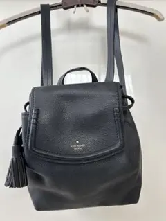 kate spade ブラックレザーリュック