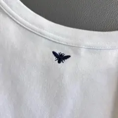マディソンブルー 24SS Bee刺繍 蜂 クルーネック五分袖白Tシャツ vs3のサムネイル