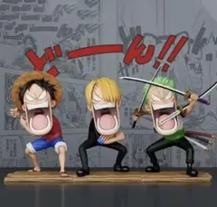 ワンピースルフィフィギュア 3(ルフィ、ゾロ、サンジ