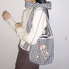 未使用☆【Ema gaspar×Oriens】COLLAB バッグ　リボン