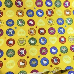 平成レトロ ハローキティ カオハナ 生地 2000年 花柄 はぎれ レア